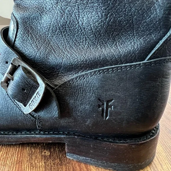 Frye Jenna engineering bootie. Size 7 black - Picture 5 of 12